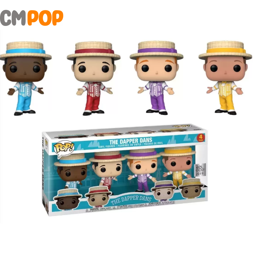 The Dapper Dans 4 Pack - Disney Action Figure Funko Pop! 4Pk D23 Expo 2019 Exclusive Pop