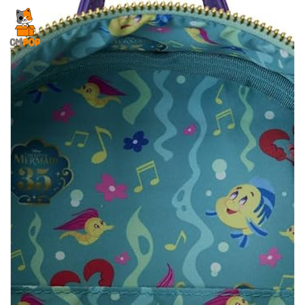 The Little Mermaid - 35Th Anniversary Life Is The Bubbles- Mini Backpack Loungefly