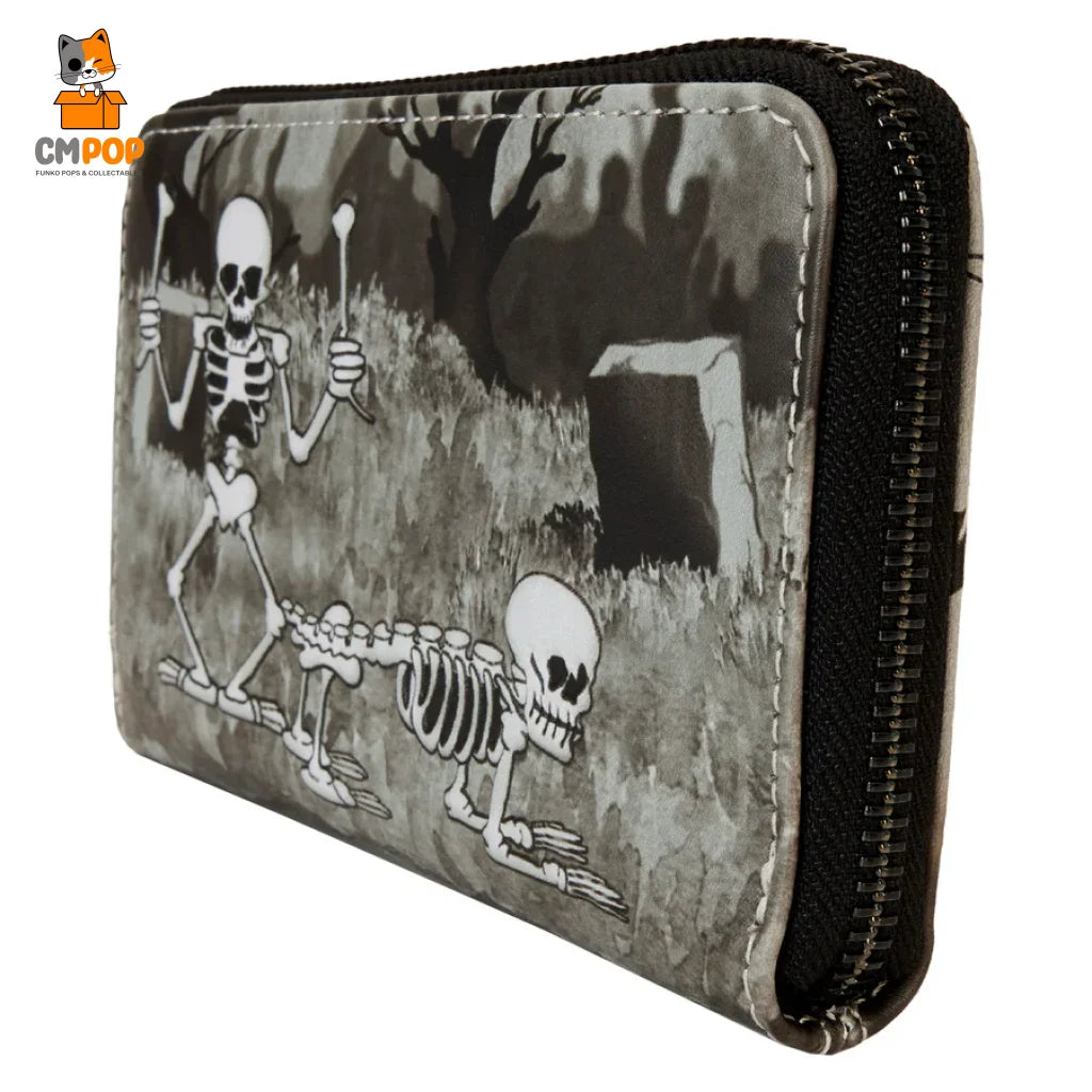 The Skeleton Dance Zip Around Wallet - Loungefly