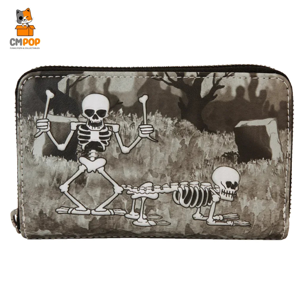 The Skeleton Dance Zip Around Wallet - Loungefly