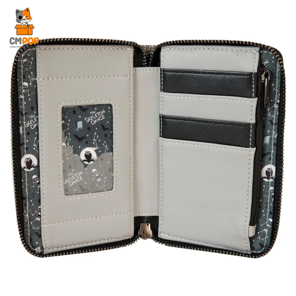 The Skeleton Dance Zip Around Wallet - Loungefly