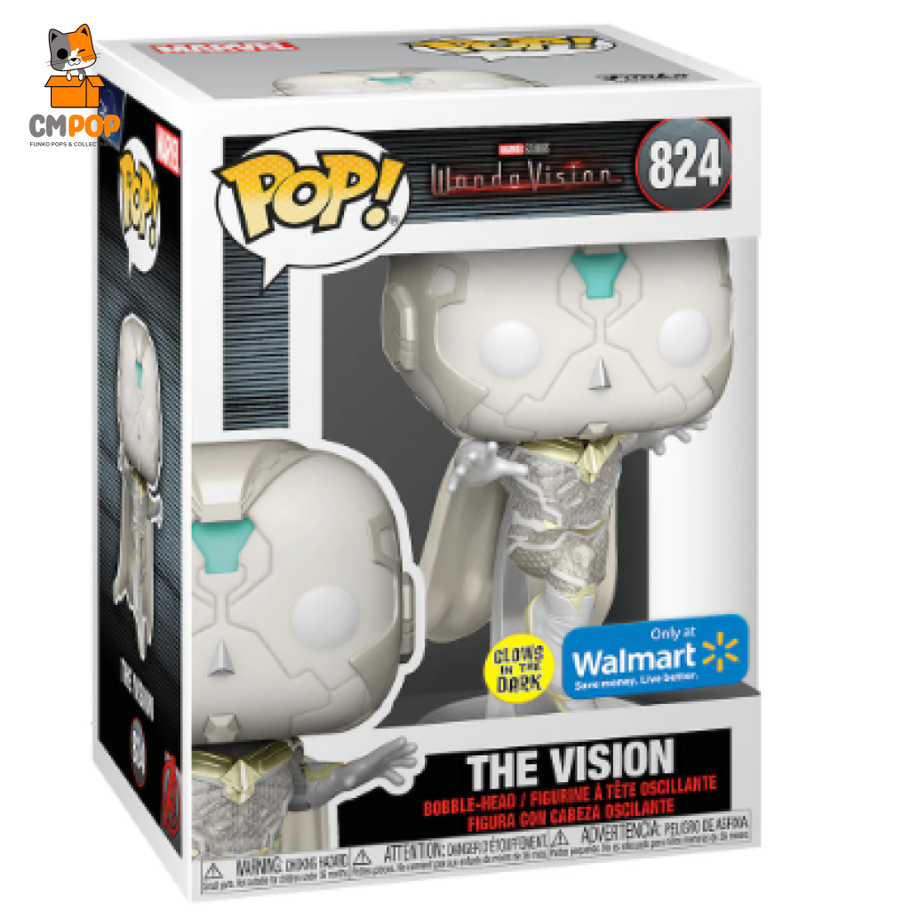 Marvel Wanda Vision - The #824- Funko Pop! Gitd Walmart Exclusive Pop