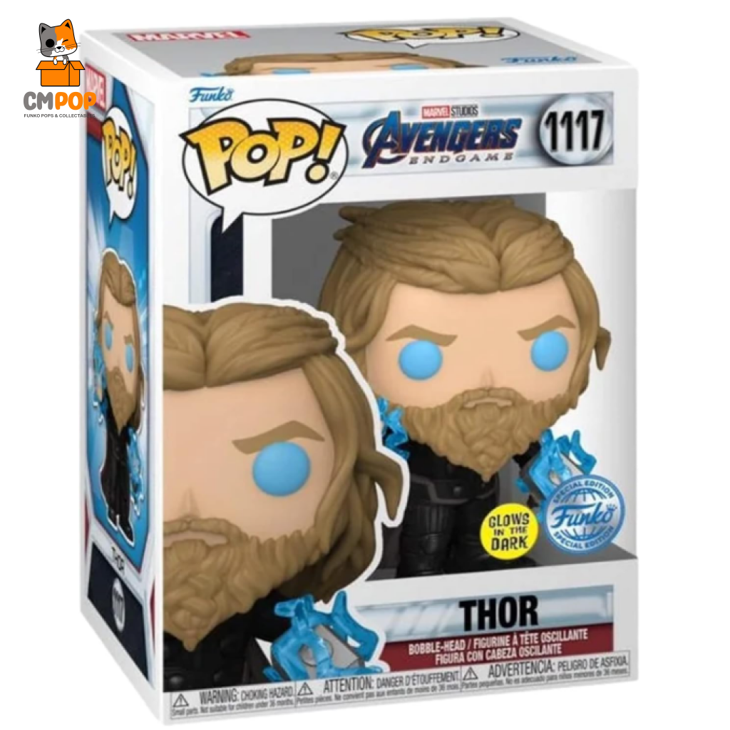 Thor - #1117 Funko Pop! Marvel Avengers Endgame Glows In The Dark Special Edition