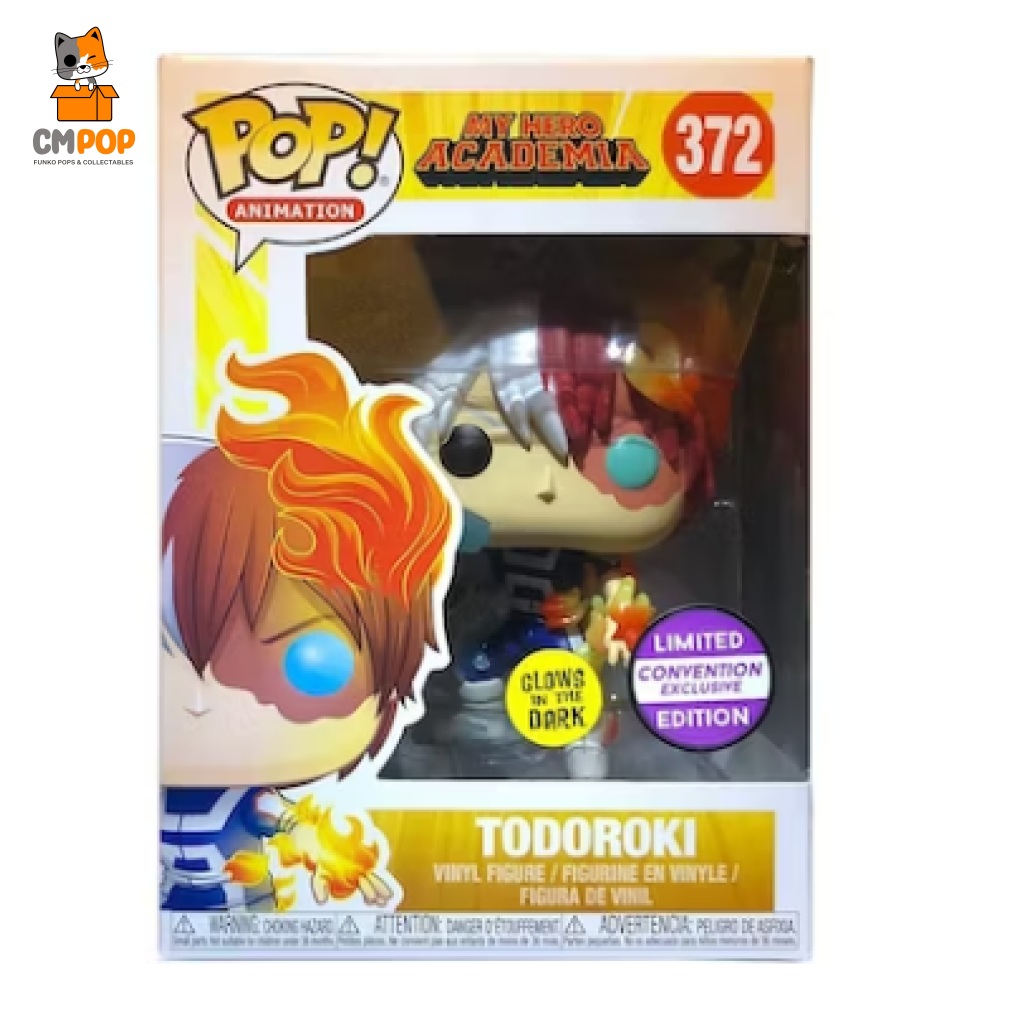 Todoroki My Hero Academia - #372 Funko Pop! Glow In The Dark Convention Exclusive -Limited Edition