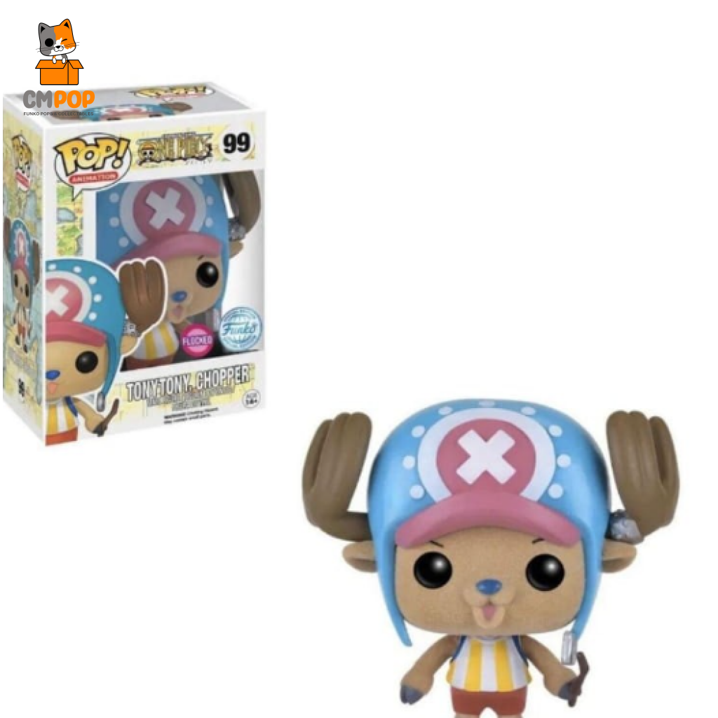 Tony Tony. Chopper - #99 Funko Pop! One Piece Flocked -Special Edition Pop