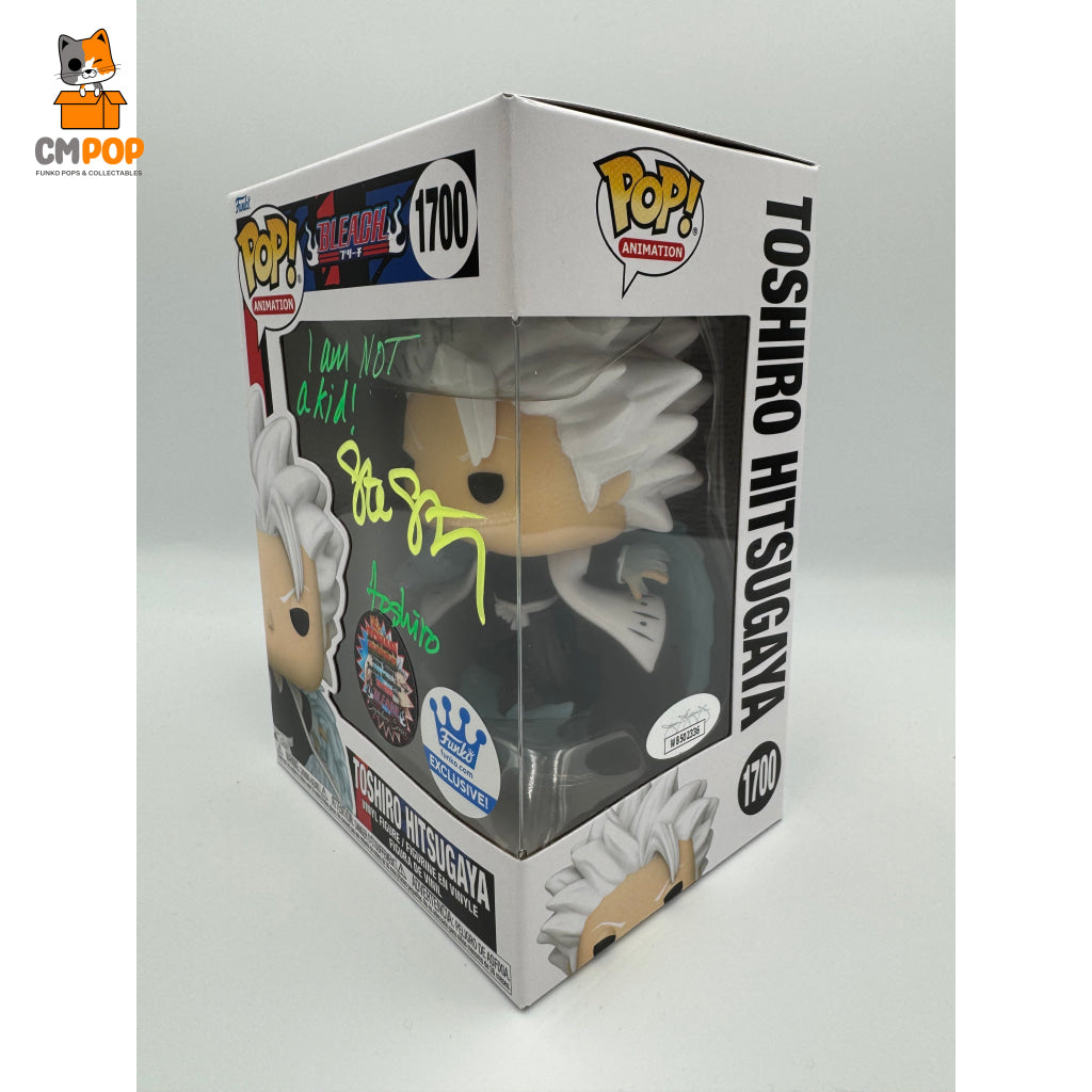 Toshiro Hitsugaya - #1700 Funko Pop! Animation Bleach Zohan Collectibles- Exclusive Signed By Steve