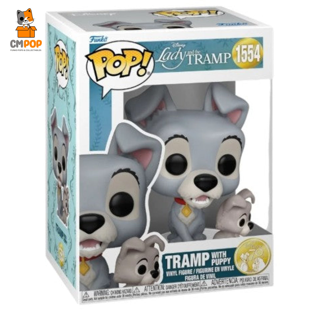 Tramp With Puppy - #1554 Funko Pop! Disney Lady And The Pre Order! Pop