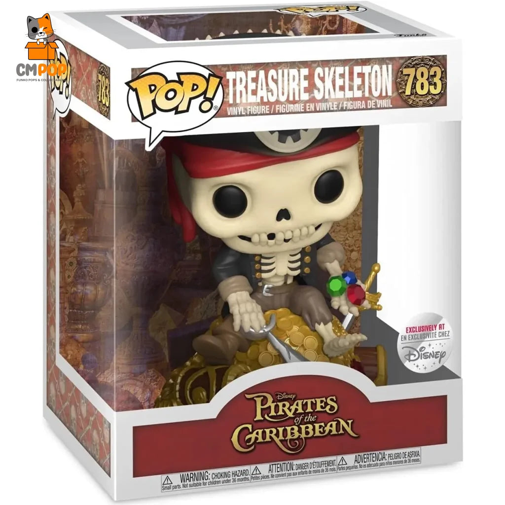 Treasure Skeleton - #783 Funko Pop! Deluxe Disney Pirates Of The Caribbean Exclusive Pop