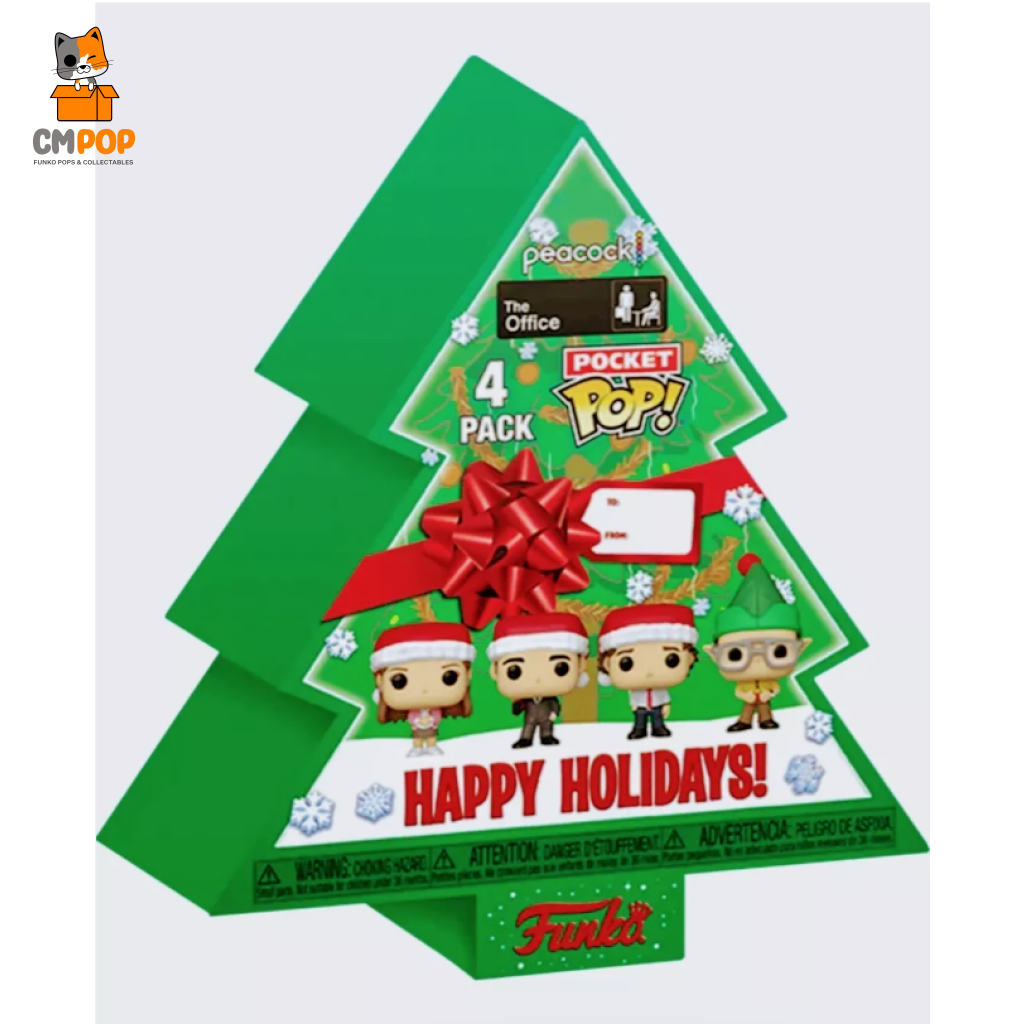 Tree Holiday Box Pocket Pop 4 Pieces - Funko Pop! The Office