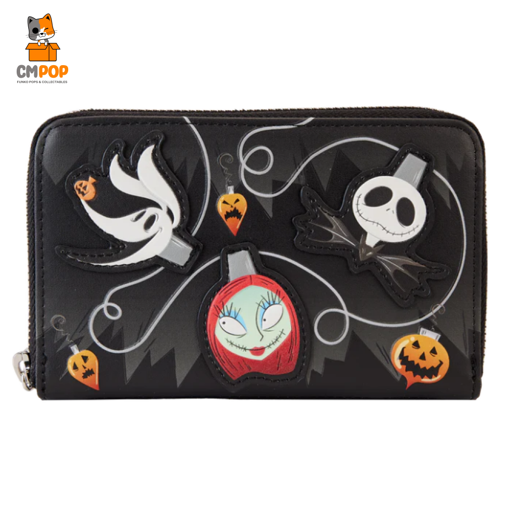 Disney - Nightmare Before Christmas Tree Lights Zip Up Wallet Loungefly Wallet