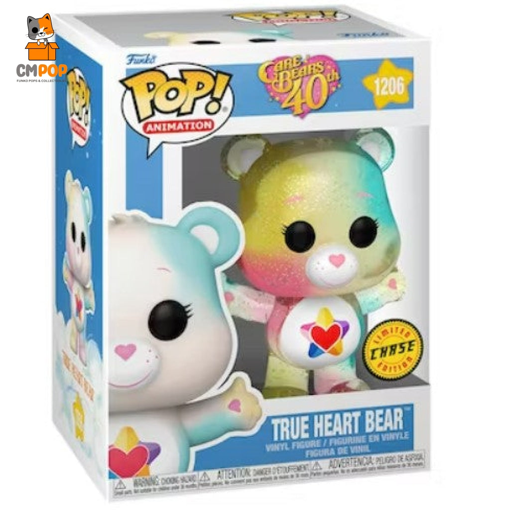 True Heart Bear Chase - #1206 Funko Pop! Care Bears 40Th Pop
