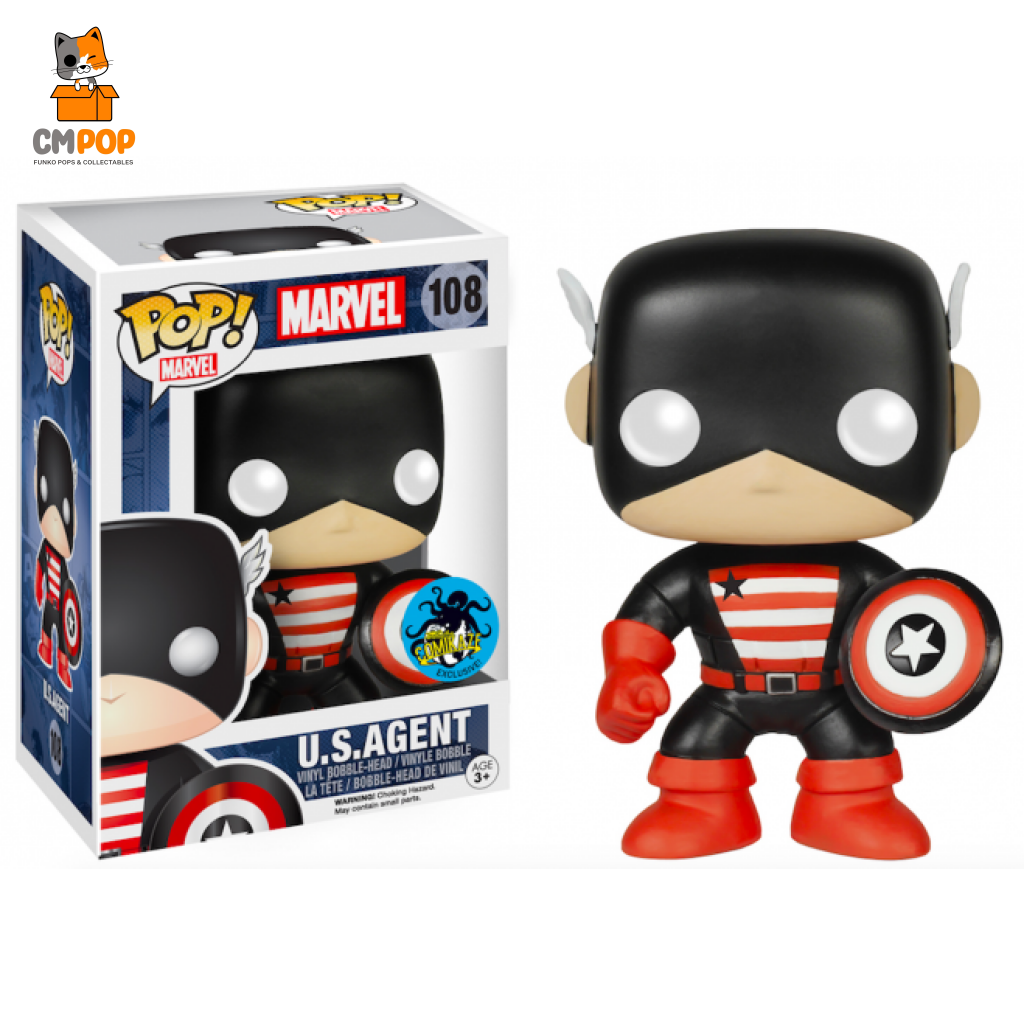 U.s.agent #108 - Funko Pop! Marvel Comikaze Exclusive Pop