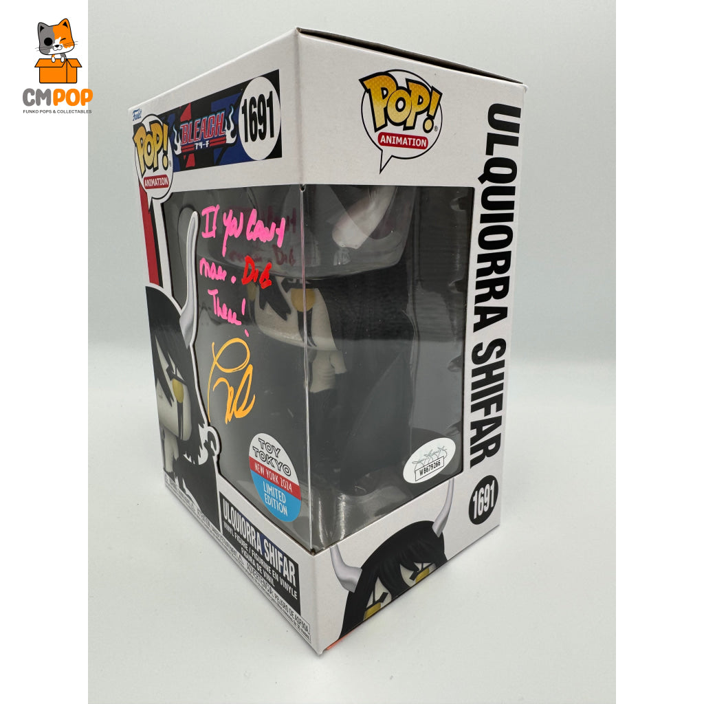 Ulquiorra Shifar - #1691 Funko Pop! Animation Bleach Toy Tokya New York 2024 Exclusive Signed By