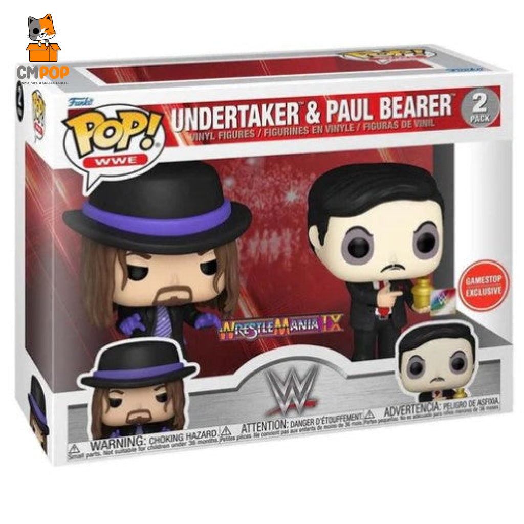 Undertaker And Paul Bearer - Funko Pop! Wwe Gamestop Exclusive Pop