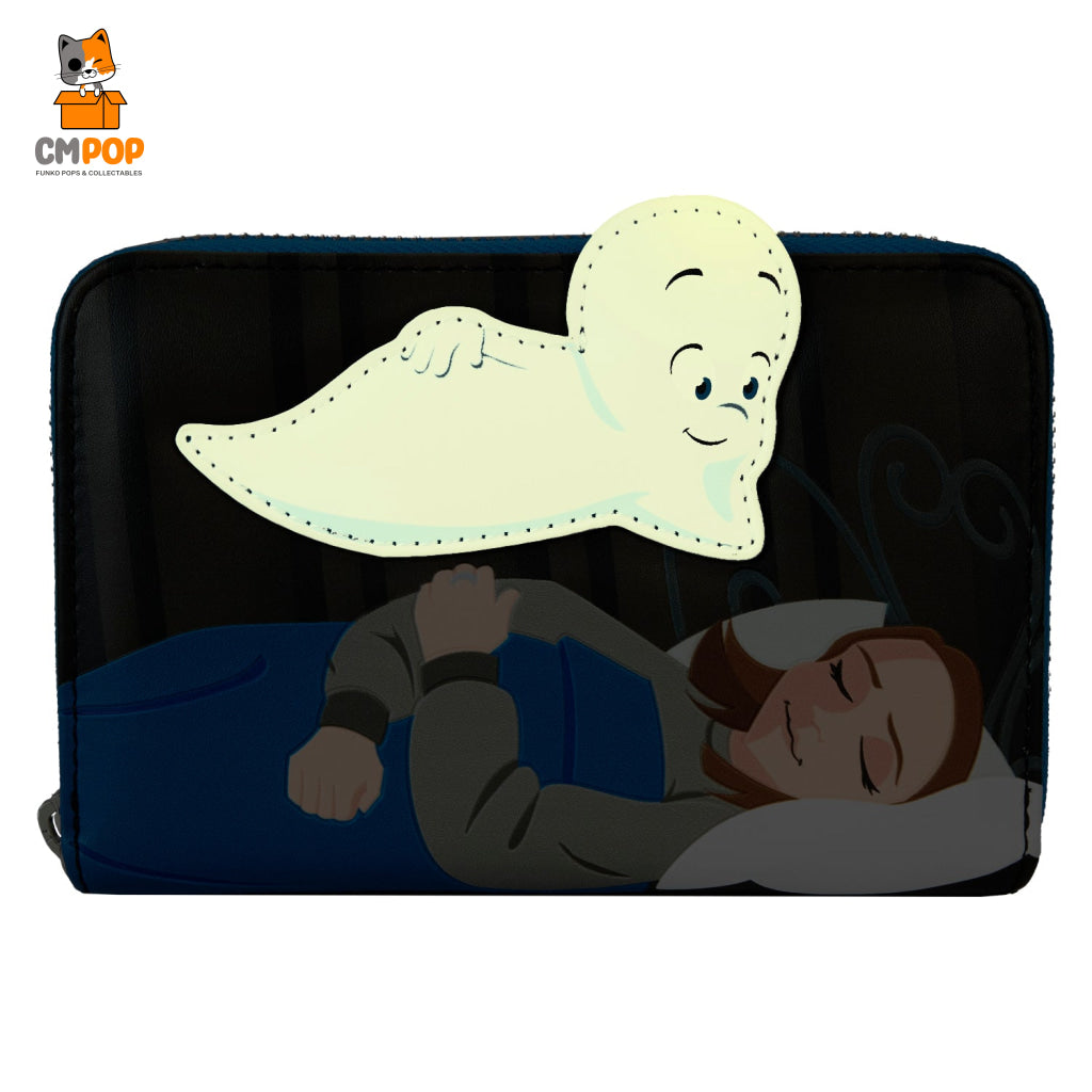 Universal Casper The Friendly Ghost Halloween Zip Around Wallet - Loungefly