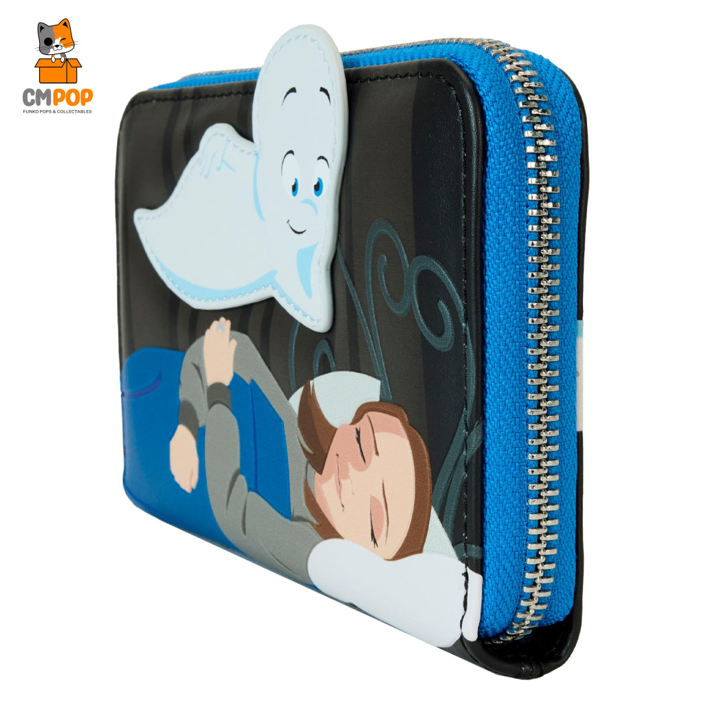 Universal Casper The Friendly Ghost Halloween Zip Around Wallet - Loungefly