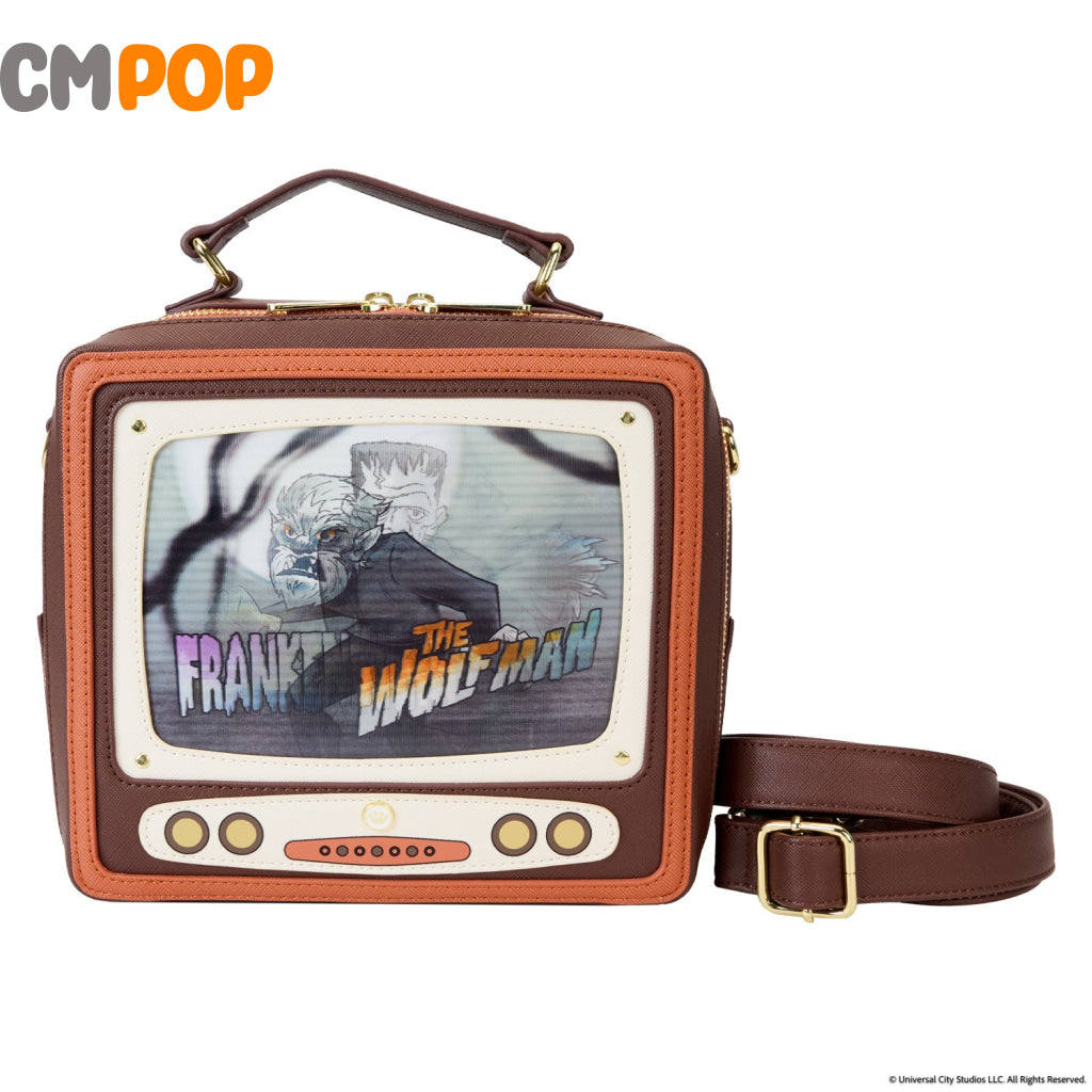 Universal Monsters Vintage Tv Triple Lenticular Crossbody - Loungefly