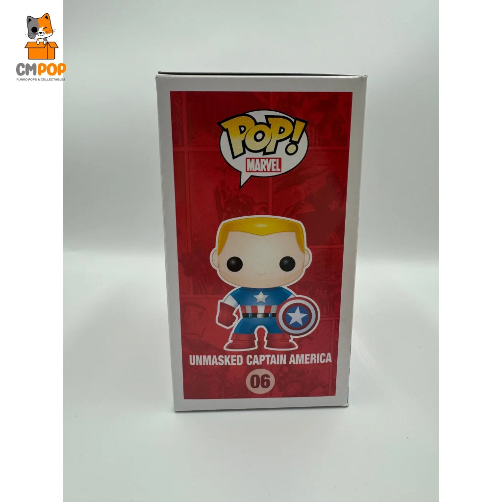 Unmasked Captain America - #06 Funko Pop! Marvel