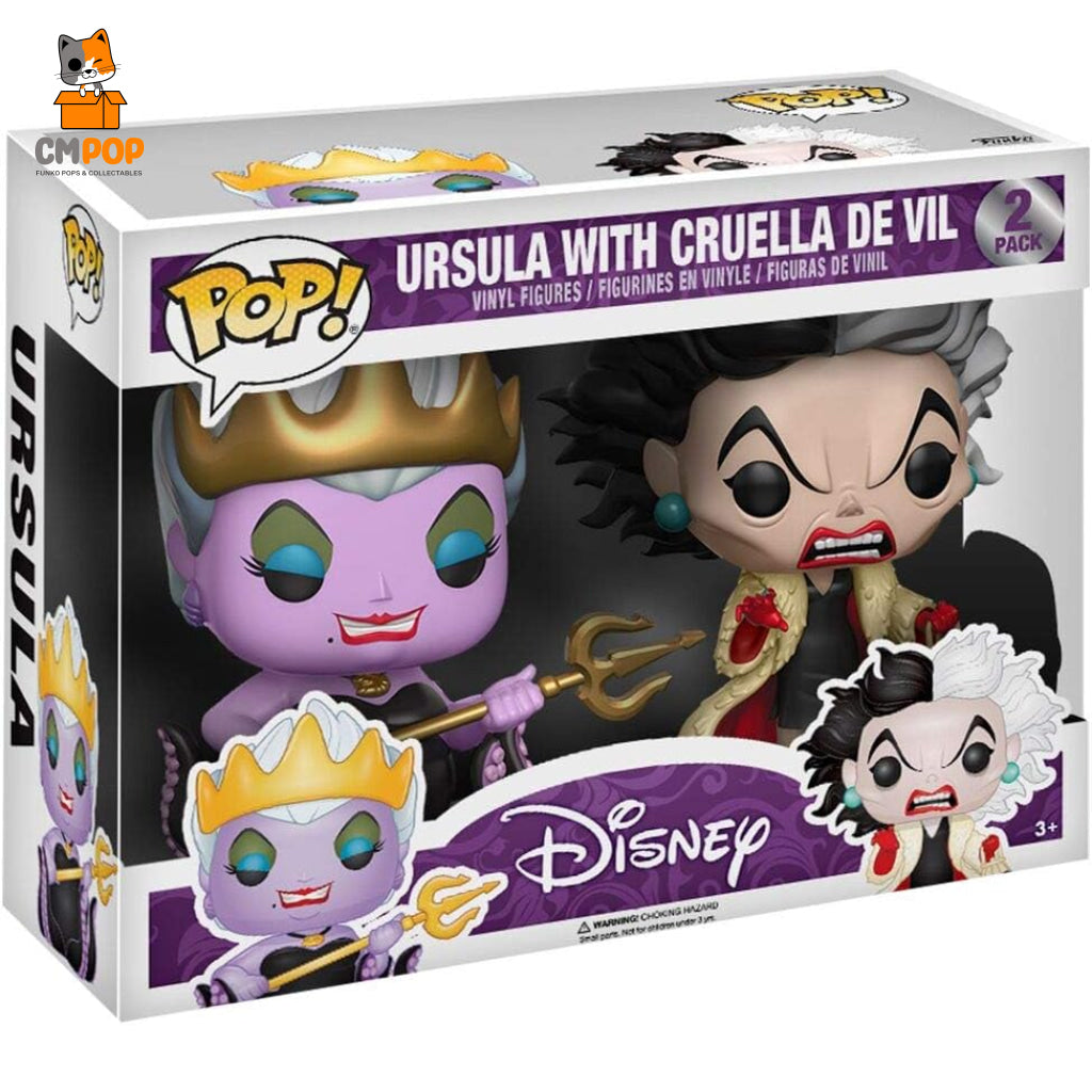 Ursula With Cruella De Vil - # 2 Pack Funko Pop! Disney Pop