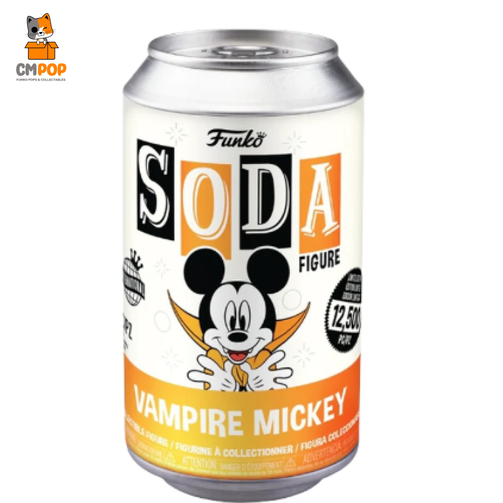 Vampire Mickey - Funko Vinyl Soda 12 500 Pieces Chance Of Chase