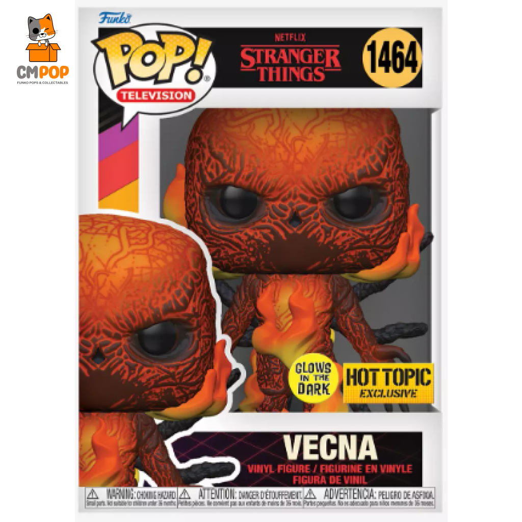 Vecna Gitd - #1464 Funko Pop! Hop Topic Exclusive Stranger Things Pop