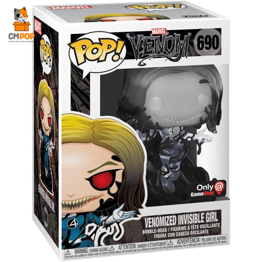 Venomized Invisible Girl- #690 - Funko Pop! Marvel Venom Gamestop Exclusive Pop