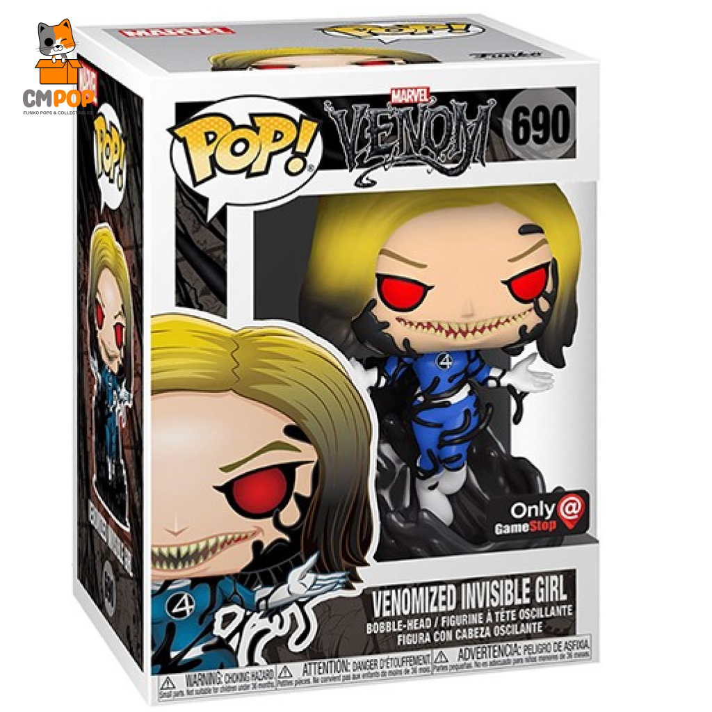 Venomized Invisible Girl- #690 - Funko Pop! Marvel Venom Gamestop Exclusive Pop