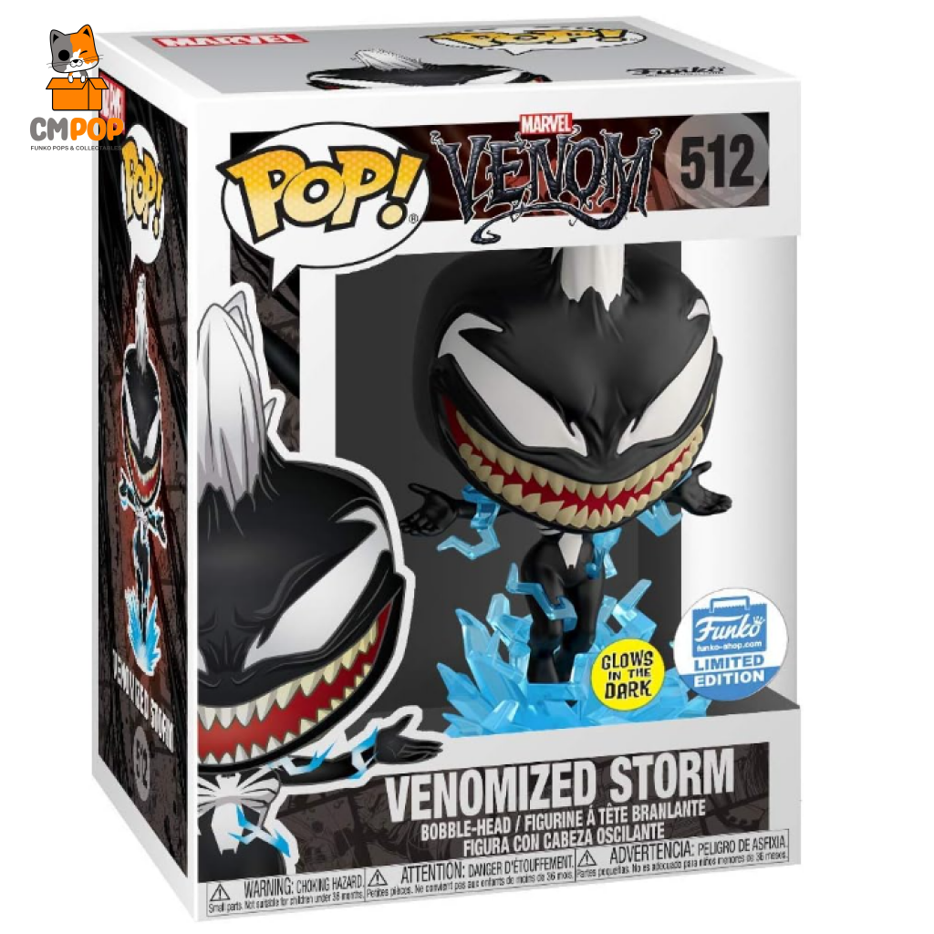 Venomized Storm - #512 Funko Pop! Marvel Venom Gitd Limited Edition Pop