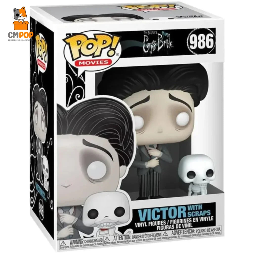 Victor With Scraps - #986 Funko Pop! Movies The Corpse Bride