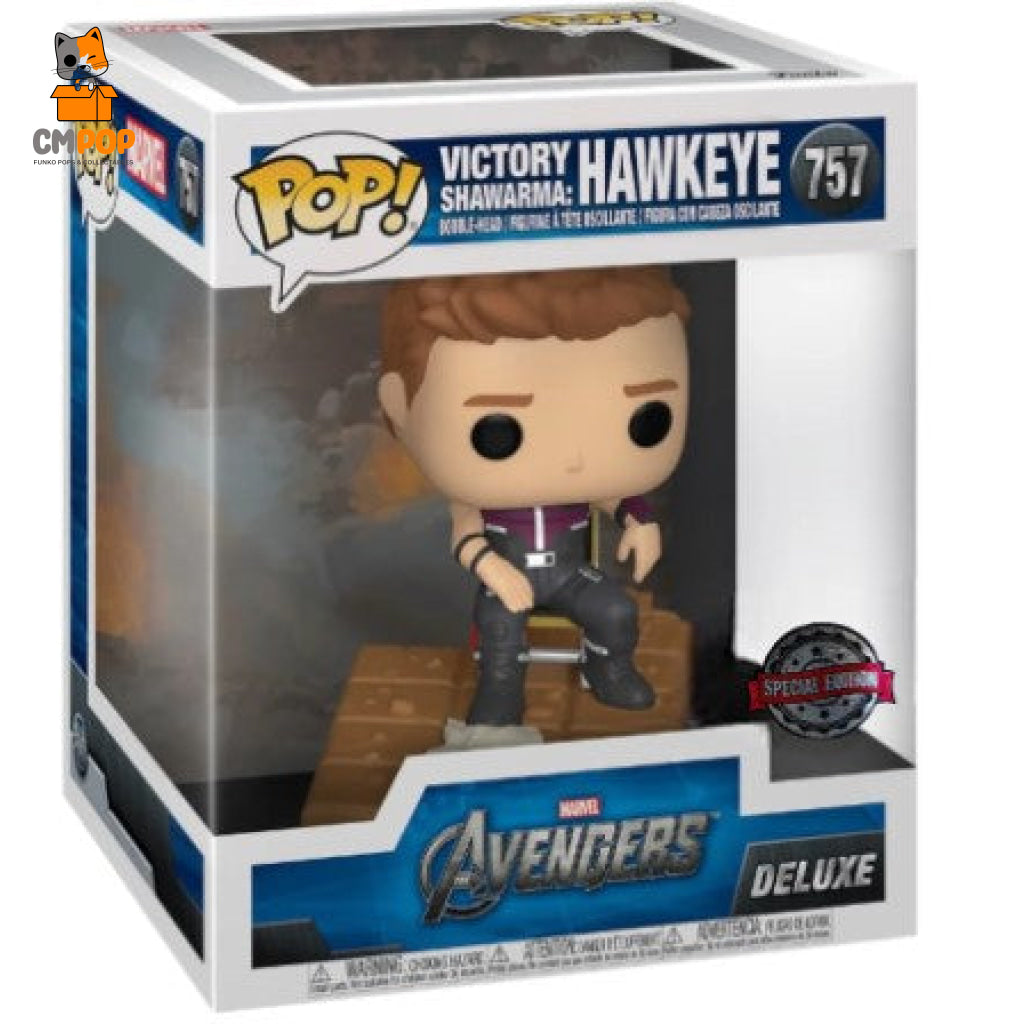 Victory Shawarma: Hawkeye - #757 Funko Pop! Deluxe Marvel Avengers Special Edition Pop