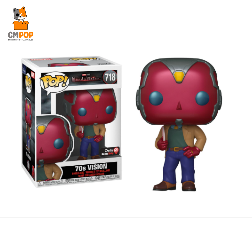 Vision 70’S - #718 Funko Pop! Marvel Wanda Gamestop Exclusive Pop