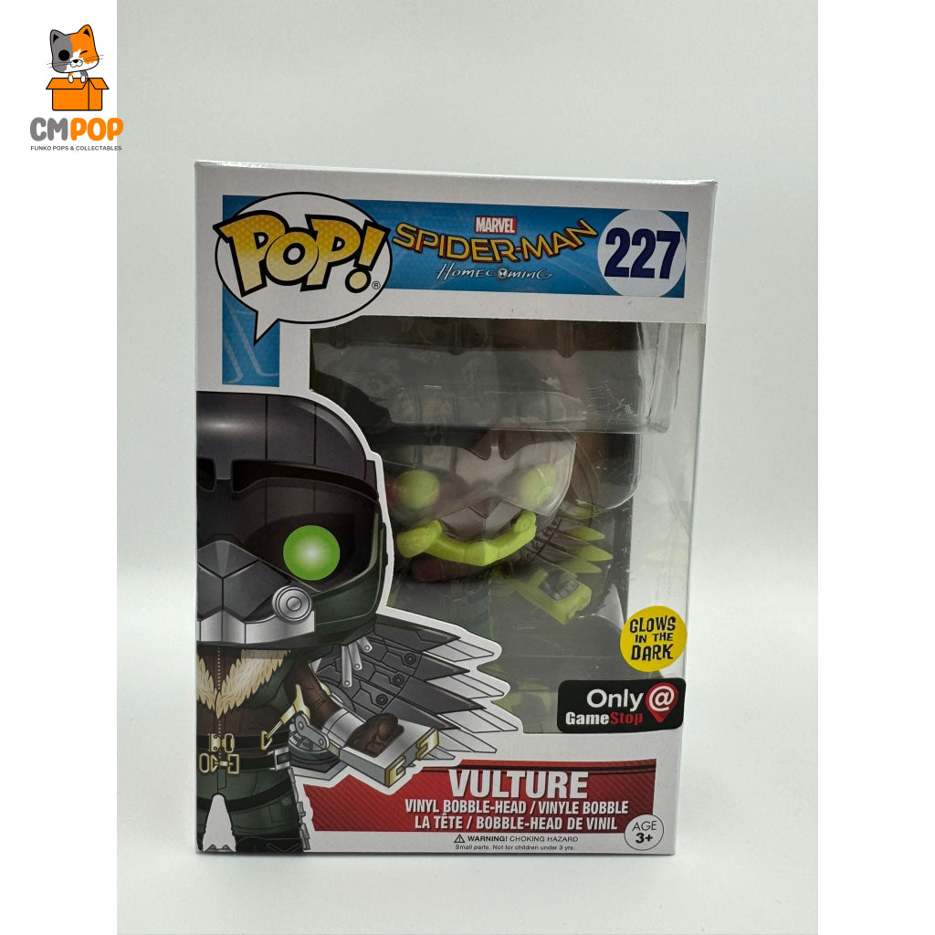 Vulture - #227 Funko Pop! Marvel Spider Man Gitd Gamestop Exclusive Pop