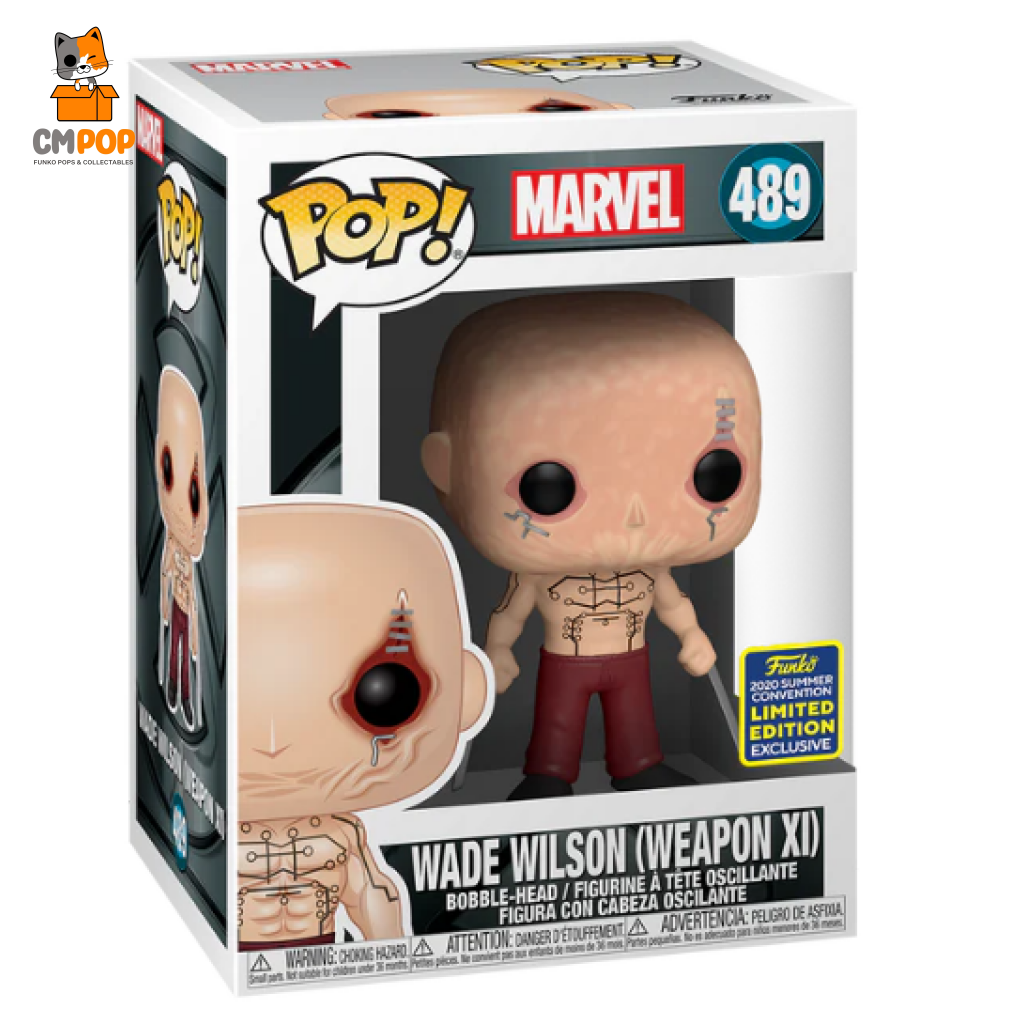 Wade Wilson (Weapon Xi) - #489 Funko Pop! Marvel 2020 Summer Convention Exclusive Pop