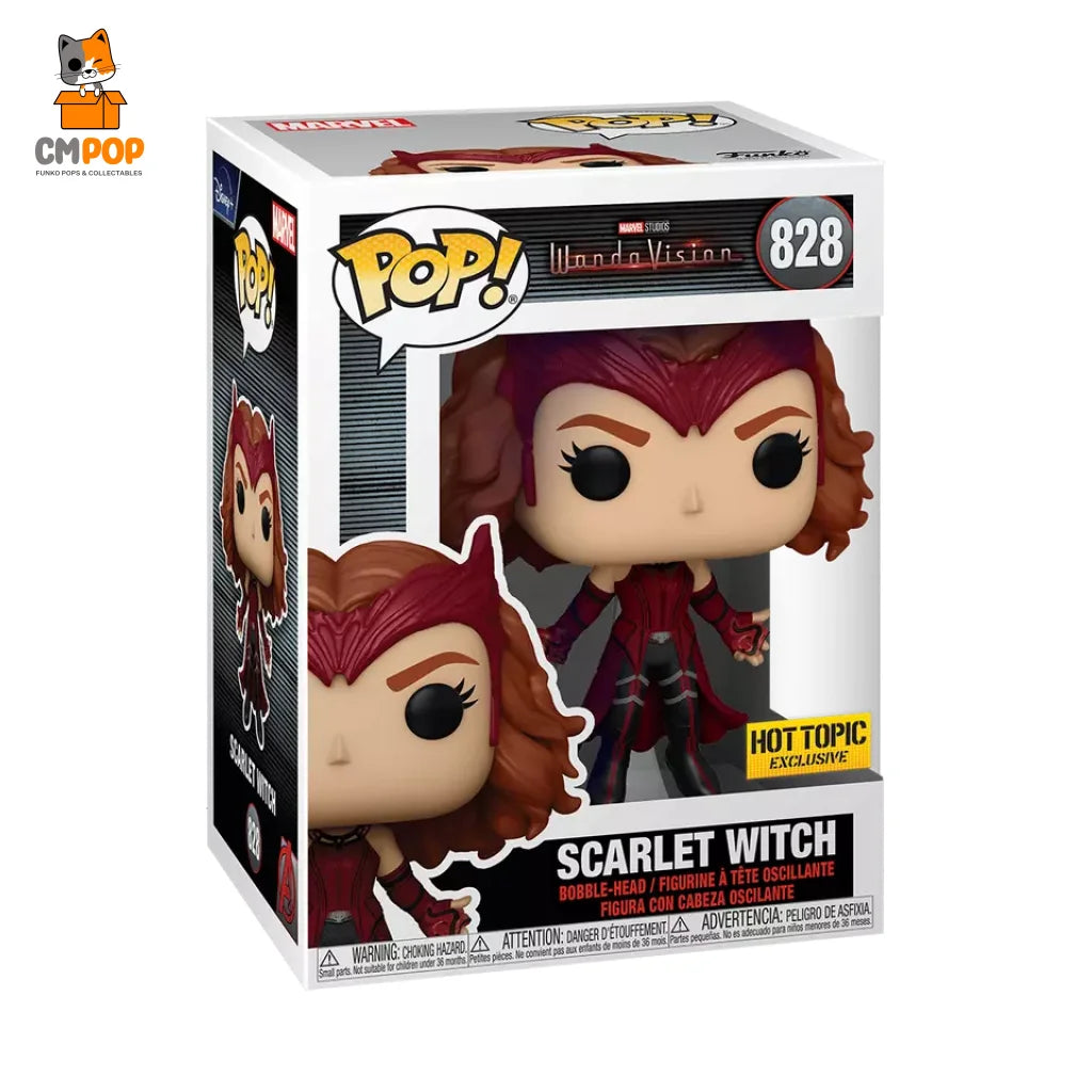 Marvel Wandavision - Scarlet Witch #828- Funko Pop! -Hot Topic Exclusive Pop