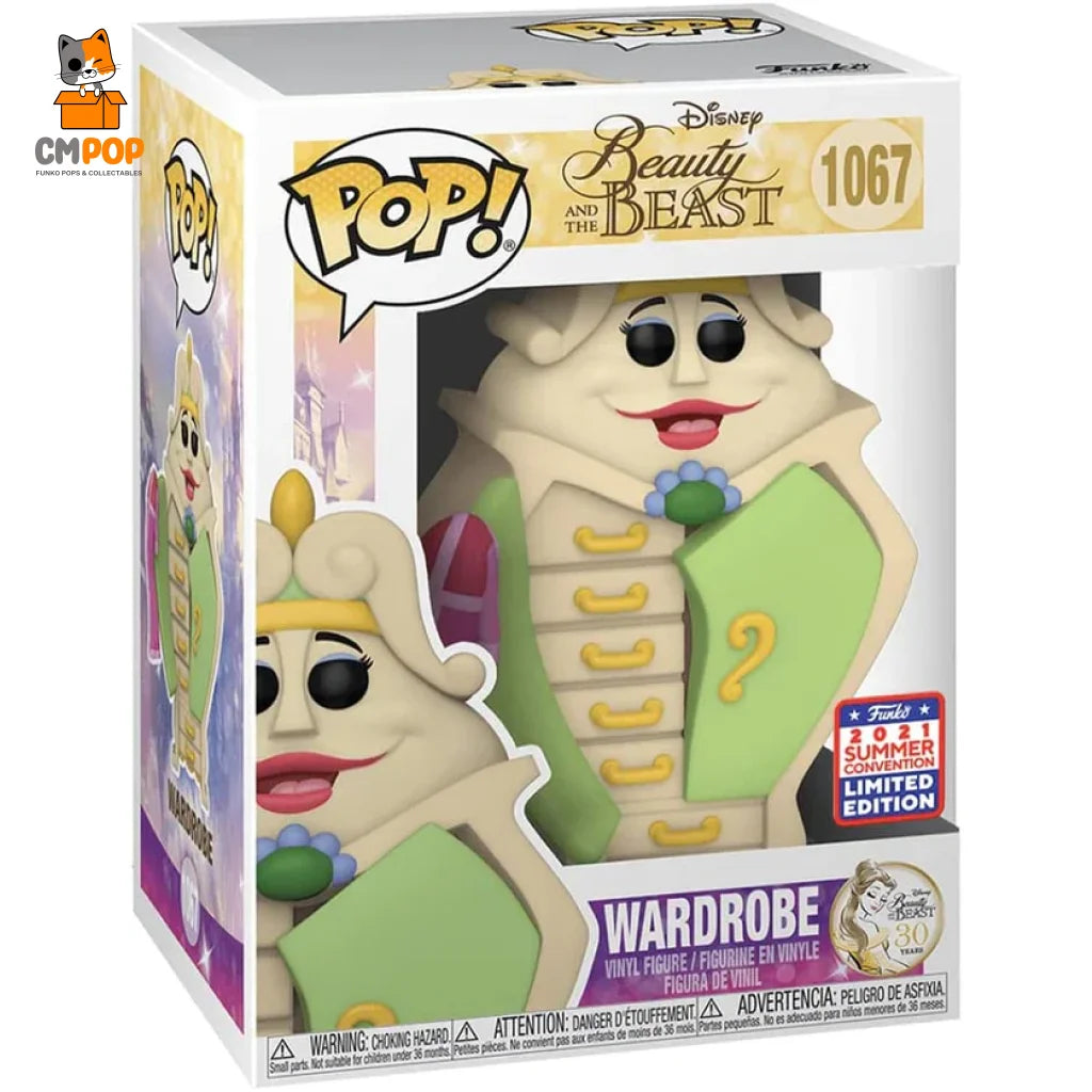 Wardrobe - #1067 Funko Pop! Disney 2021 Convention Limited Edition Beauty And The Beast