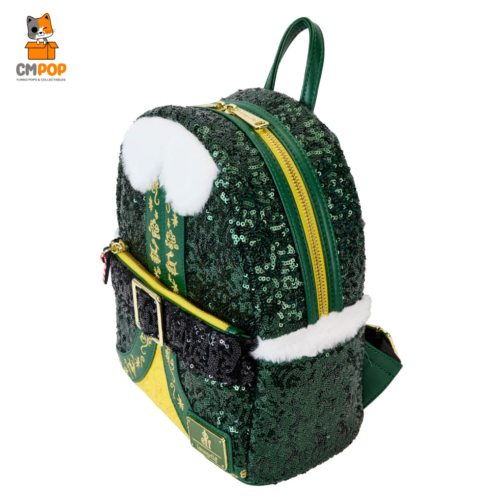 Warner Brothers Elf Buddy Sequin Cosplay Mini Backpack - Loungefly