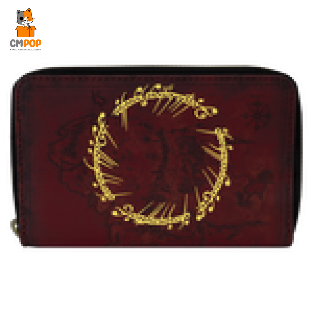 Warner Brothers Lord Of The Rings One Ring Zip Around Wallet - Loungefly