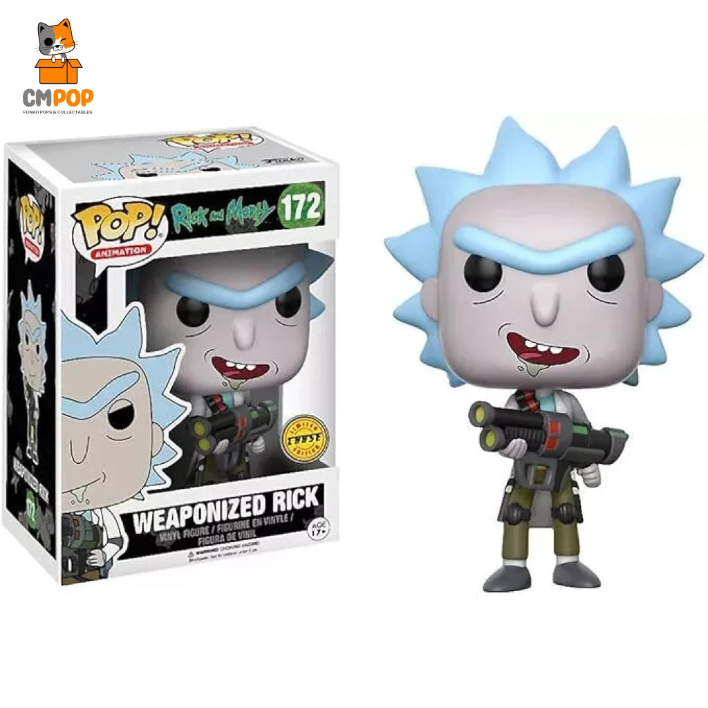 Weaponized Rick - #172 Funko Pop! Animation And Morty Limited Edition Chase