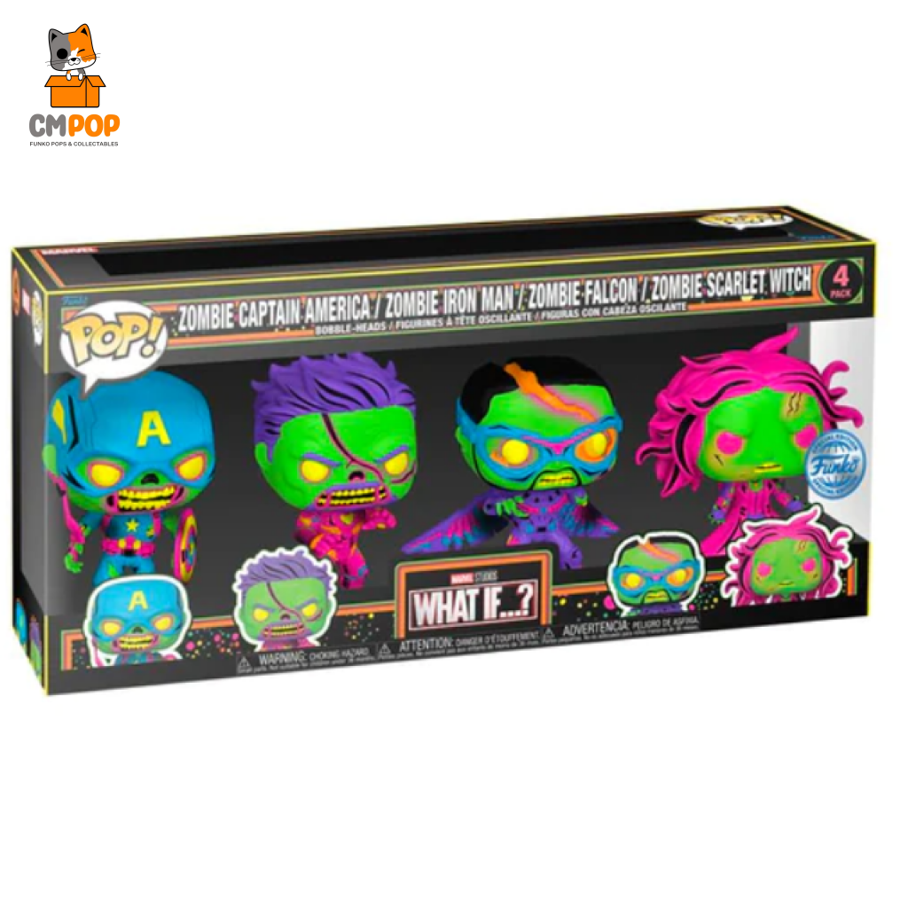 What If - Funko Pop Marvel 4Pk (Blklt) Pop