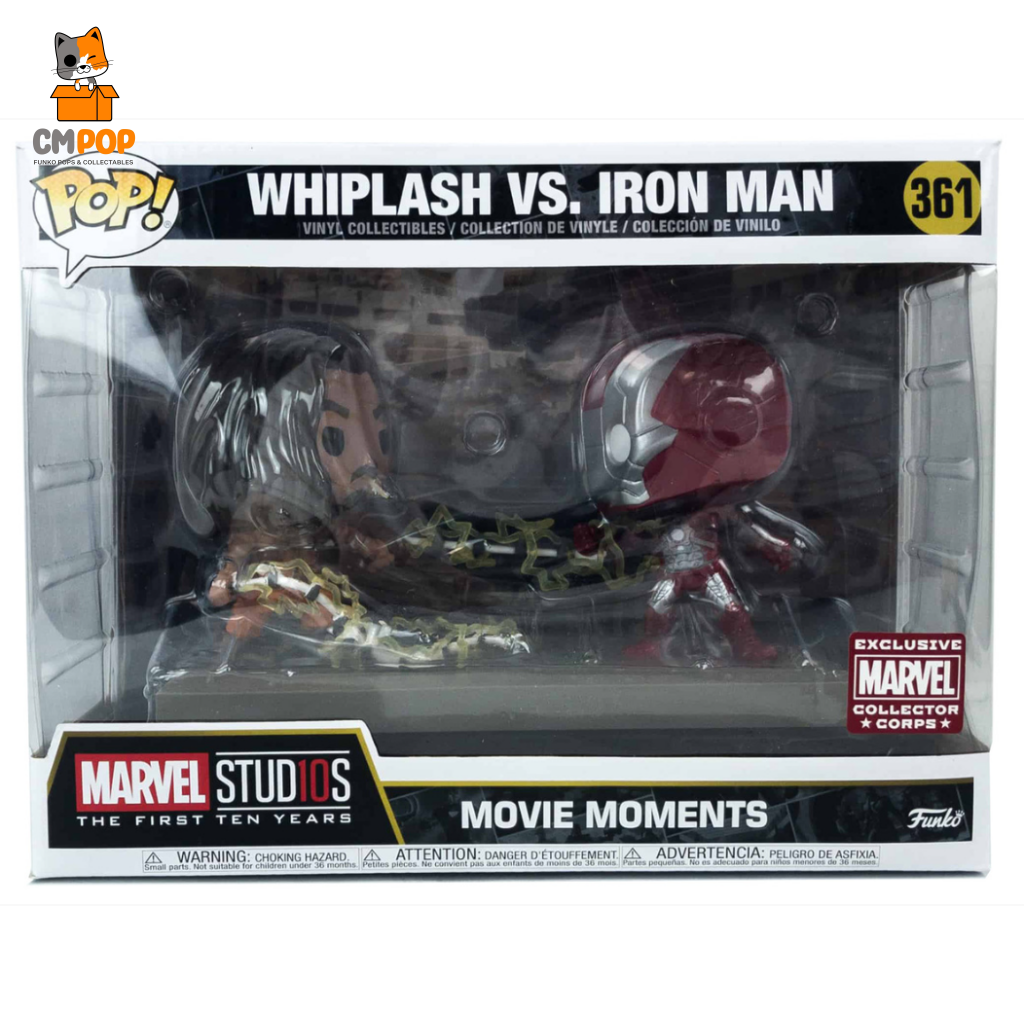 Whiplash Vs. Iron Man - #361- Funko Pop! Marvel Movie Moments Collector Corps Exclusive Pop