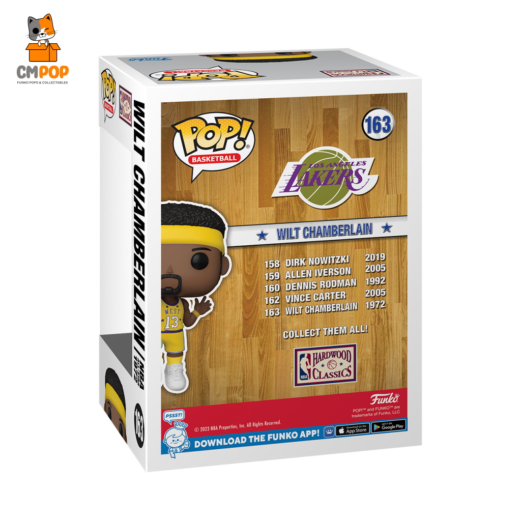 Wilt Chamberlain - #163- Funko Pop! Nba All Star Legends Pop