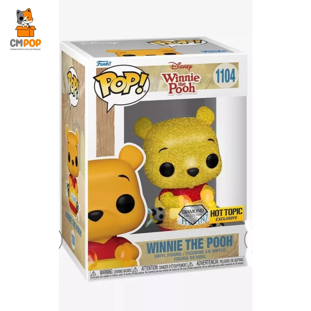 Winnie The Pooh - #252 Funko Pop! Disney Diamond Collection Hot Topic Exclusive Pop