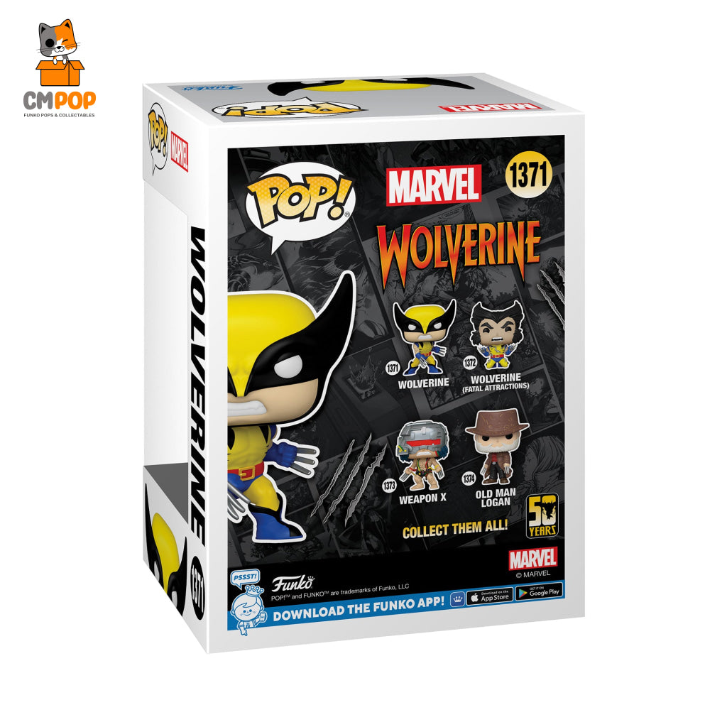 Wolverine - 50Th #1371 Funko Pop! Marvel Pop