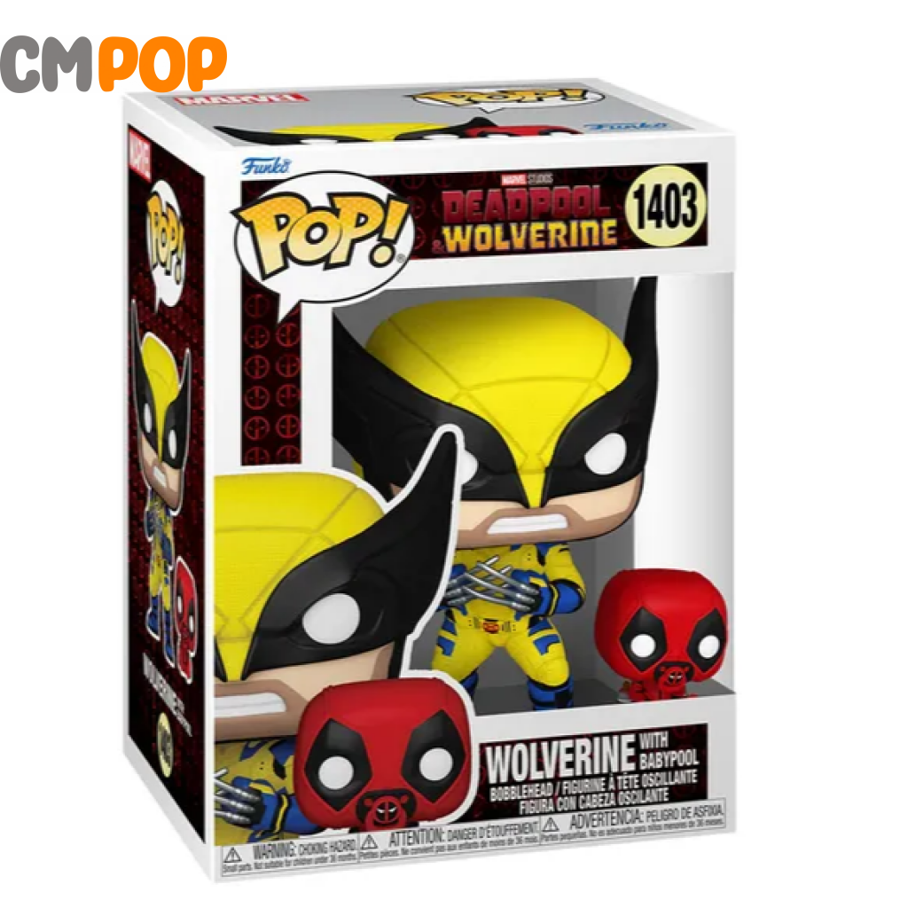 Wolverine With Babypool - #1403- Funko Pop! Deadpool Marvel Pop