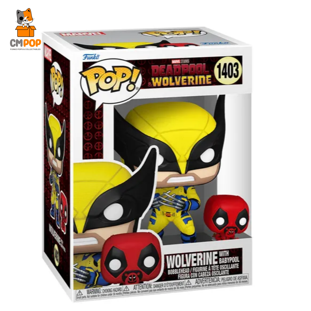 Wolverine With Babypool - #1403- Funko Pop! Deadpool Marvel Pop