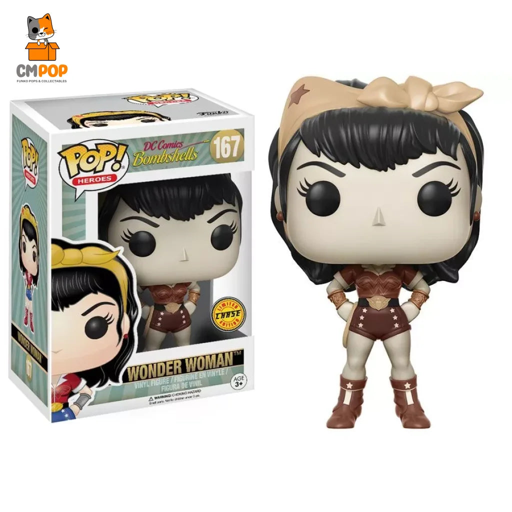 Wonder Woman - #167 Funko Pop! Heroes Dc Comics Bombshells Limited Edition Chase