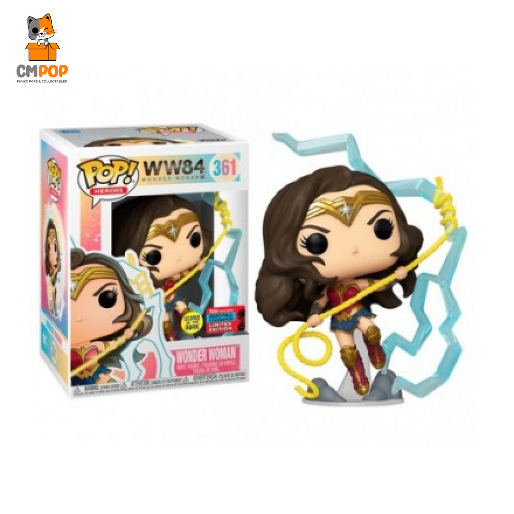 Wonder Women - #361 Funko Pop! Woman Dc Gitd 2020 New York Comic Con Limited Edition Pop