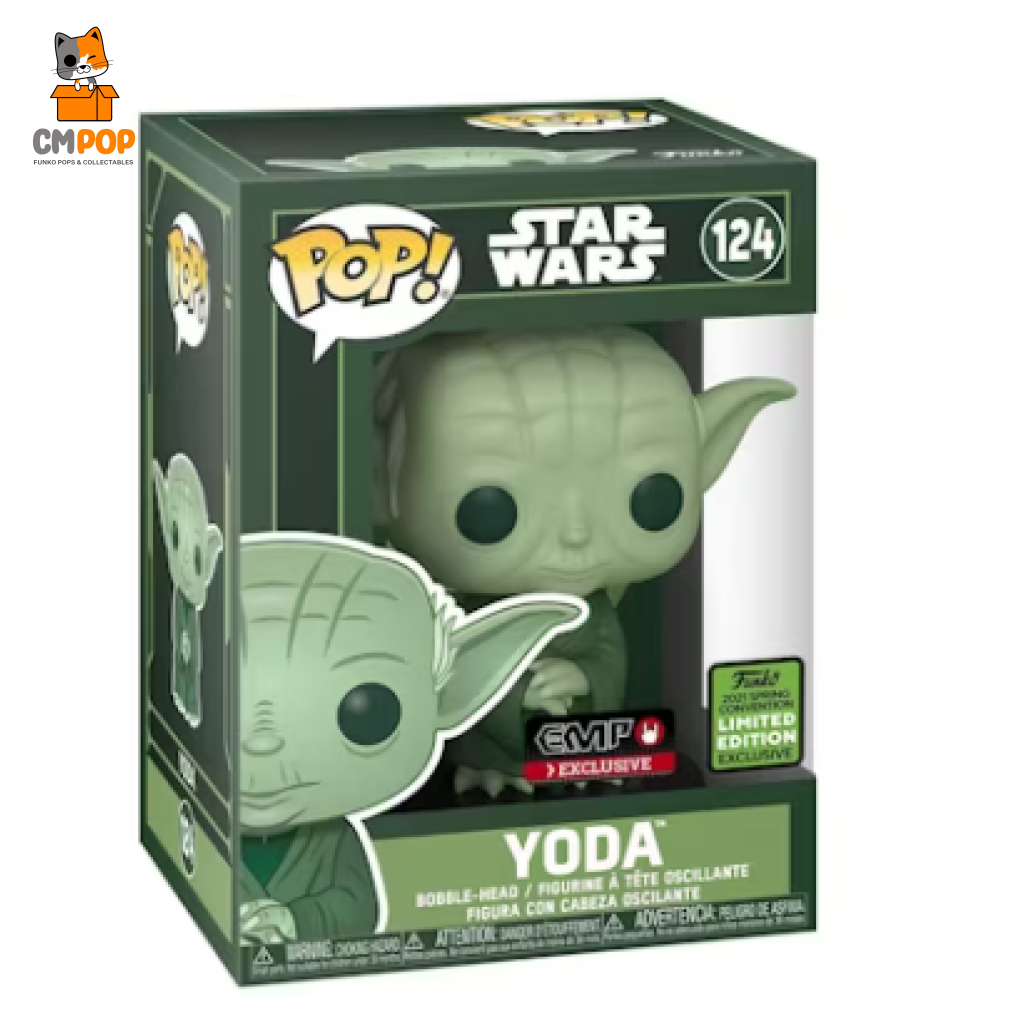 Yoda - #124 Funko Pop! Star Wars 2021 Spring Con Limited Edition Emp Exclusive Pop