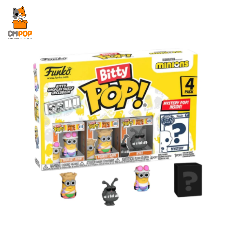 Young Gru 4 Pack Bitty Funko Pop! - Minions Chance Of Chase Pop