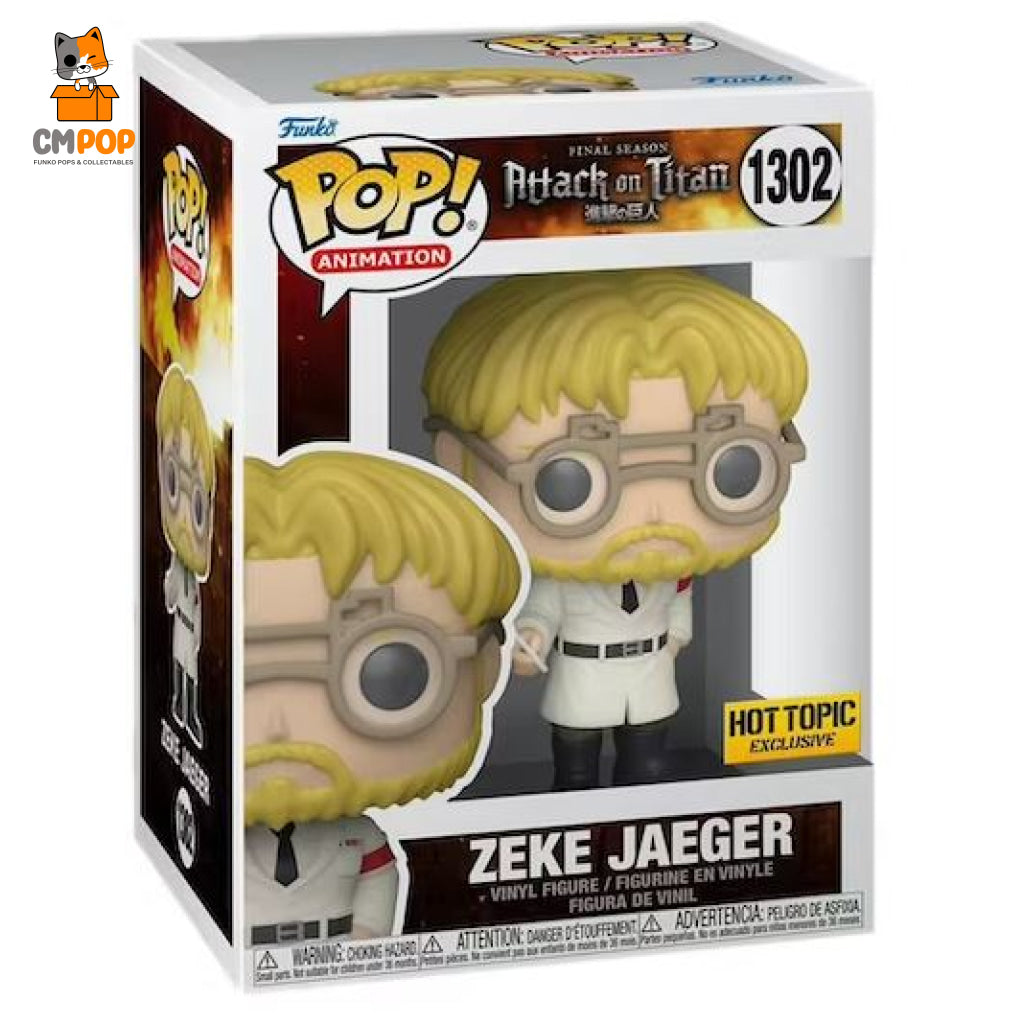 Zeke Jaeger - #1302 Funko Pop! Attach On Titan Hot Topic Exclusive Pop